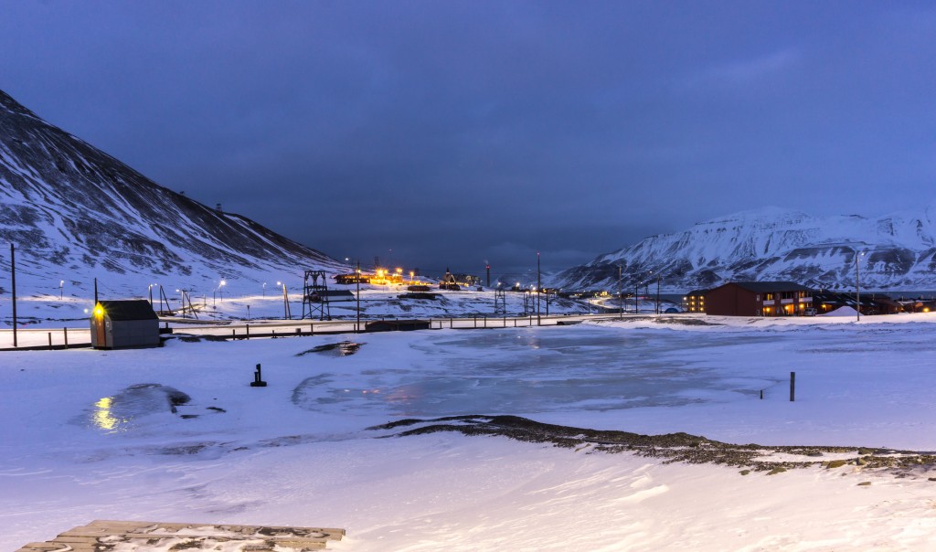 View over Longyearbyen