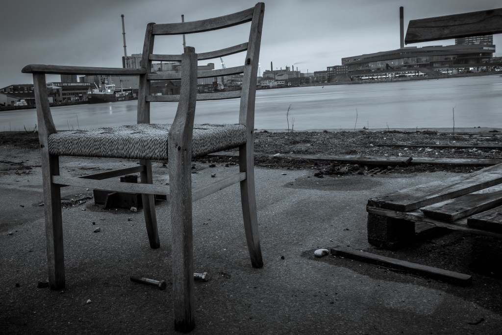 Abandoned chair at the Docks